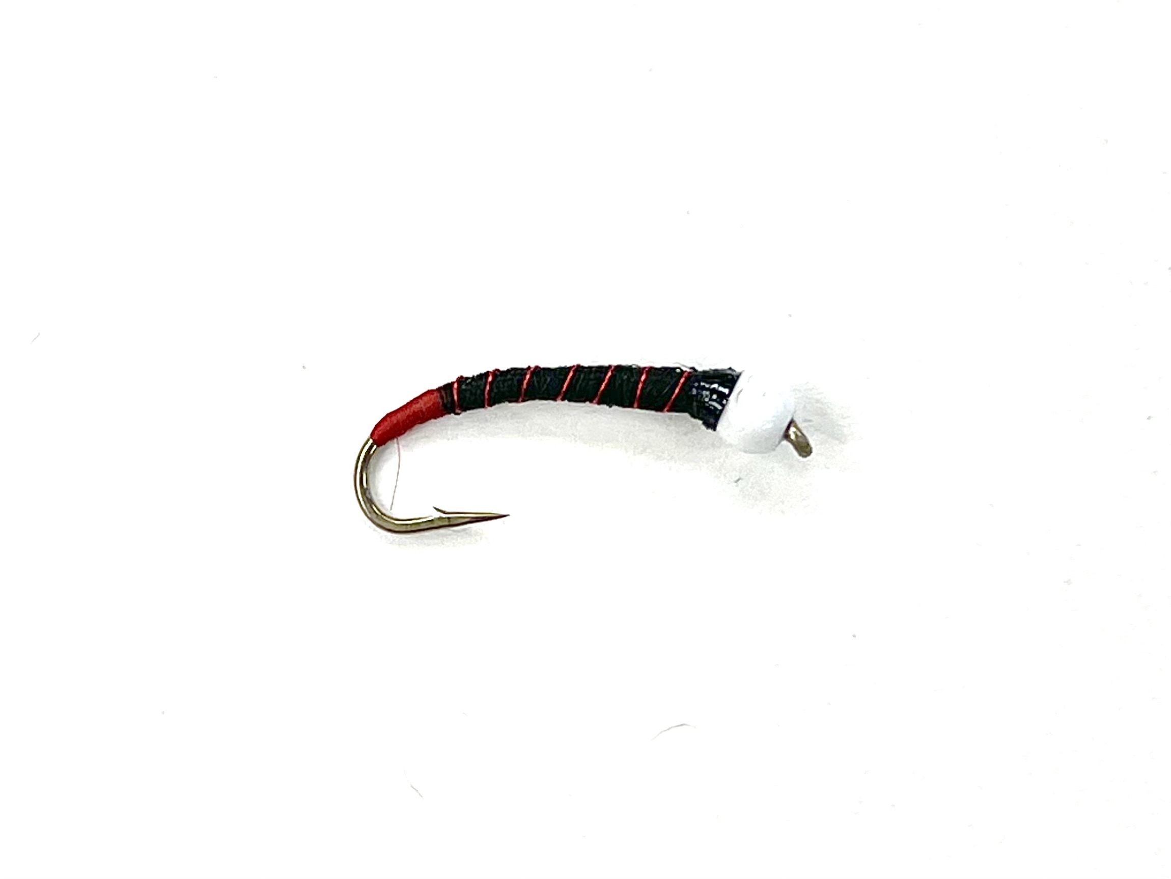 FAD Candy Cone Red Butt Chironomid - Black/Red Wire - Size 12